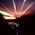 Ref : C34 - Nikon F2 - Nikkor 28mm<p class='text'>Image prise dans une voiture en mouvement. Floride, USA 1981